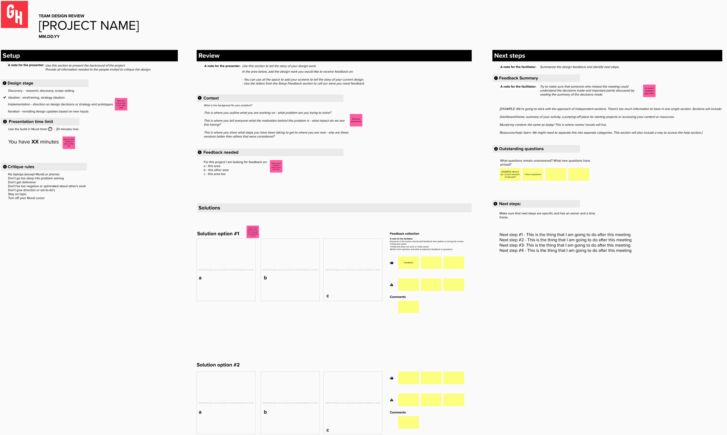 Design Review Template